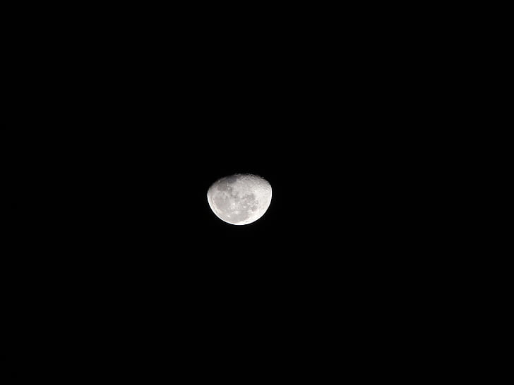 månskära, Sky, satellit