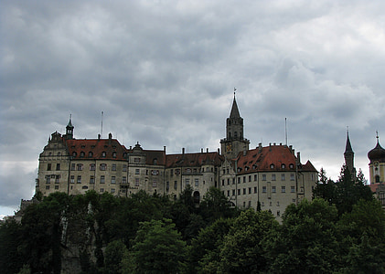 Sigma brottas slott, Sigmaringen, Hohenzollern slott, furstliga slott, Placera låset, fästning, slott