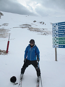 esquiador, esquí, peruà, esports, neu, l'hivern, natura