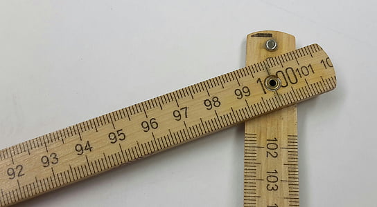 règle pliante, ruban à mesurer, mesure, payer, Craft, précision, instrument de mesure