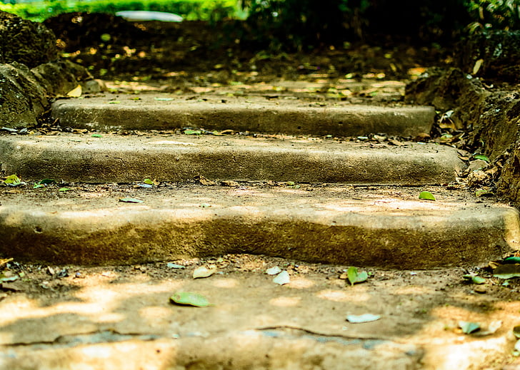 schody, kroky, schodisko, staré, kameň, chrám, Staroveké