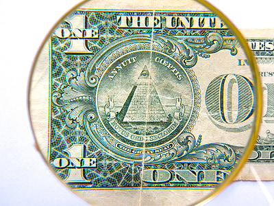 Dolar, pyramida, Měna, financování, Spojené státy americké, dolarové bankovky, jeden