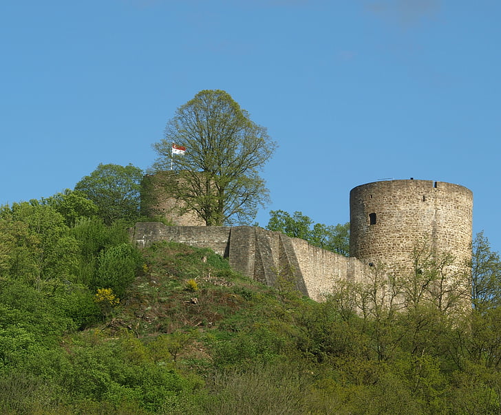 Zamek, stad blankenberg, Bergisches land, wieże, Średniowiecze, Fort, Historia