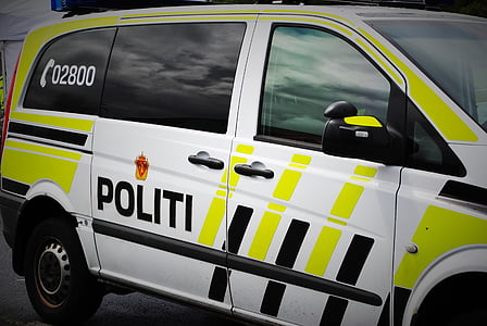 polícia, Nórsko, úrad, policajného zboru, policajné auto, auto, zabezpečenia