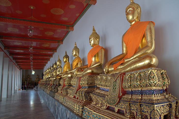 Buddha, Thaiföld, templom, buddhizmus, vallás, ősi, ázsiai
