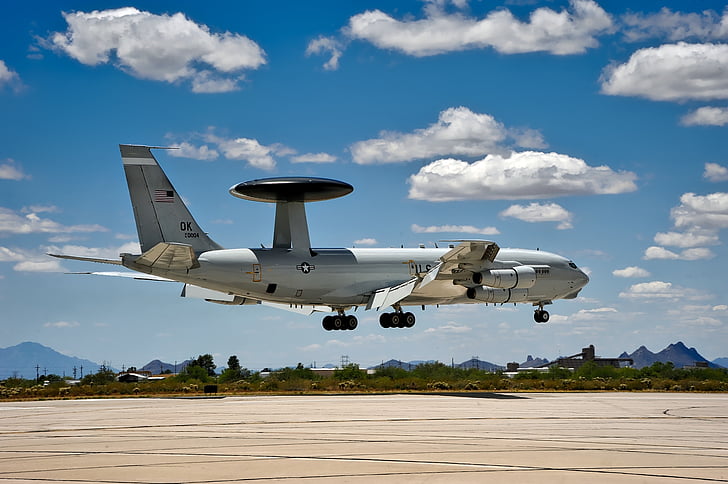 e-3 караул, АВАКС, США, Военно-воздушные силы, военные, самолет, Джет