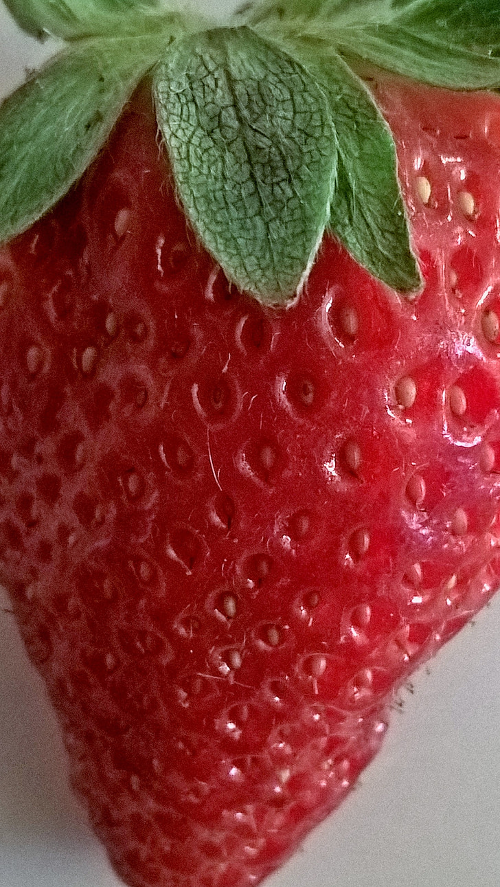 jordbær, frugt, lækker, velsmagende, sund, rød, sommer
