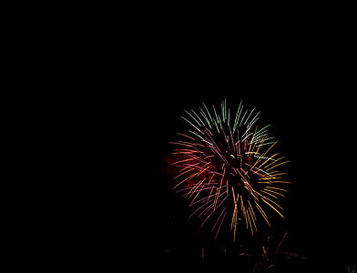rachete, focuri de artificii, noapte, părţile, pirotehnie, razele, culori
