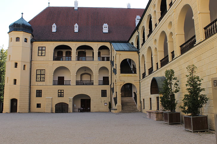 castle, trausnitz, historically, middle ages, places of interest, landshut, arch