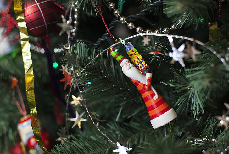 Silvester, Vianočný strom, hračky, Dovolenka, Vianočný strom hračky, lup, Vianoce