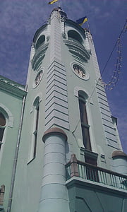 mukachevo, town hall, city, architecture, tower, building