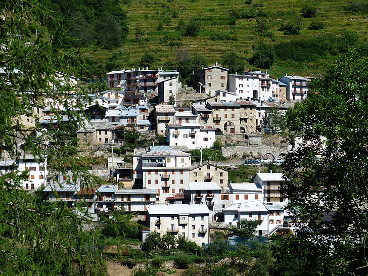 piaggia, village, place, town, homes, building, italy