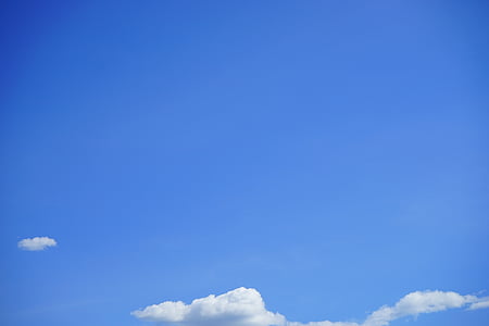 구름, 스카이, 여름 날, 블루, 하얀, 구름 모양, 화창한 날