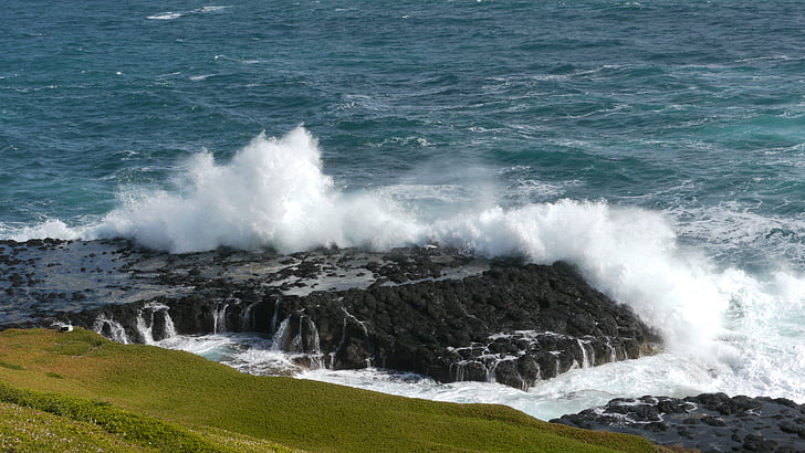 bølge, Crusher, stor, enorme, Australia, spray, kysten