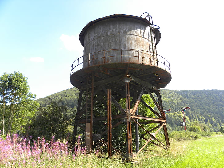 Wasserturm, Wasserspeicher, Donautal, Wasser