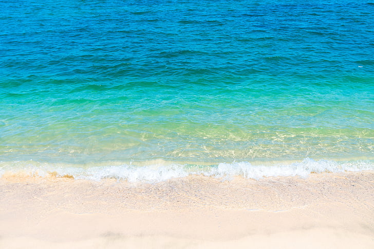 pláž, voda, Já?, oceán, léto, cestování, dovolená