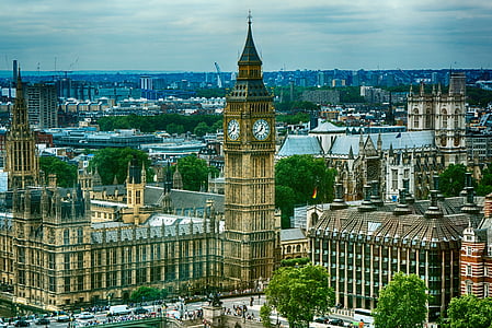 London, England, City, vartegn, regeringen, Europa-Parlamentet, bybilledet