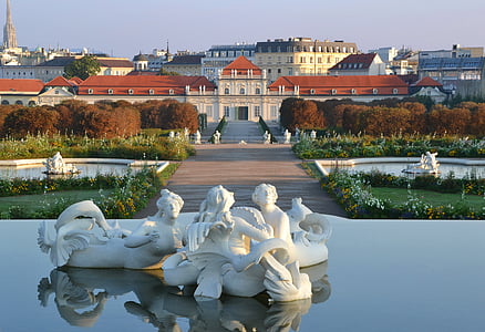 Belvedere, slott, barock, Wien, nedre belvedere, Österrike, prinz eugen