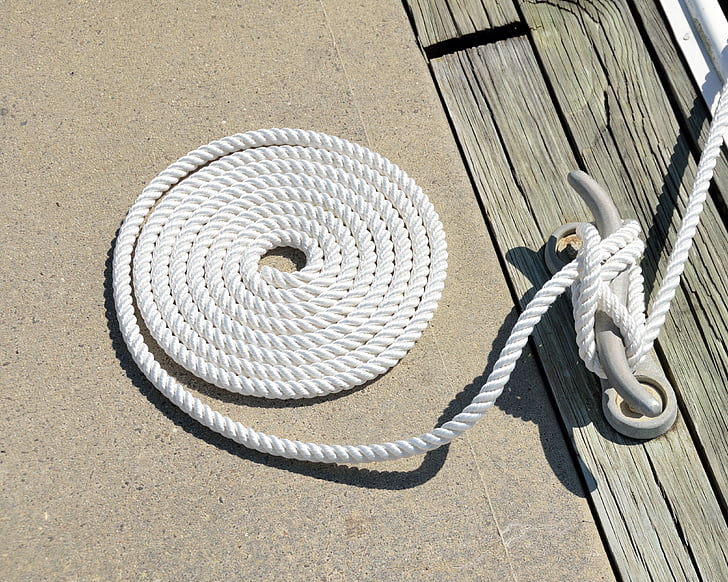 boat tie up, mooring, rope, cleat, tied, moored, boat