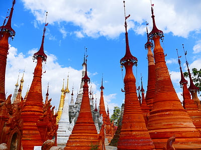 en entrée, inlesee, Myanmar, Birmanie, pagode, Temple, stupa