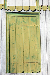 hjem, døren, grøn