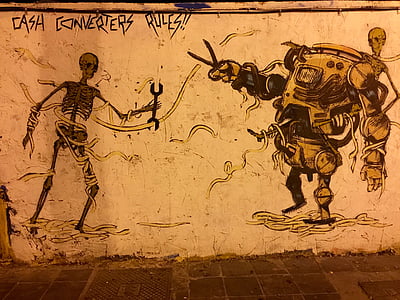 Grafitti, streetart, tagu salikšana, māksla