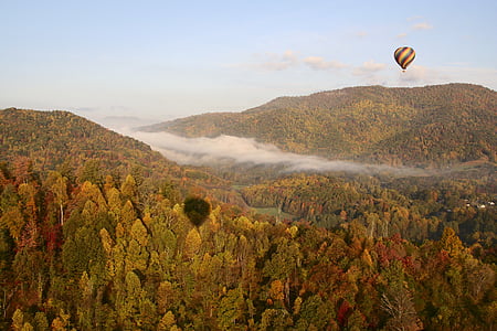 Munţii, Appalachian, balon, pitoresc, natura, munte, în aer liber
