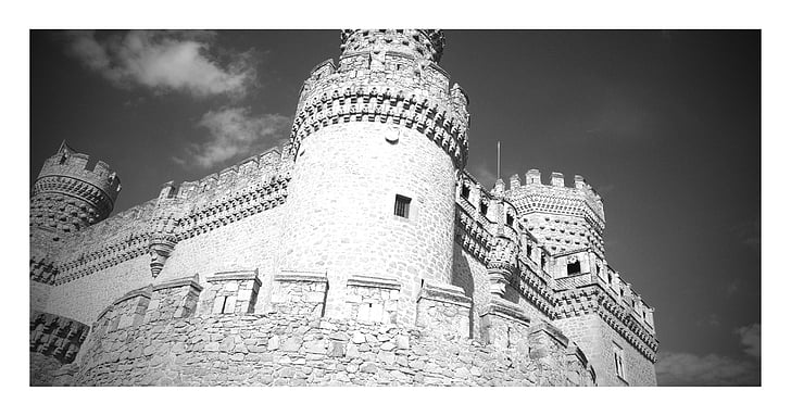 slott, Spanien, monumentet, fästning, Madrid, arkitektur, turism