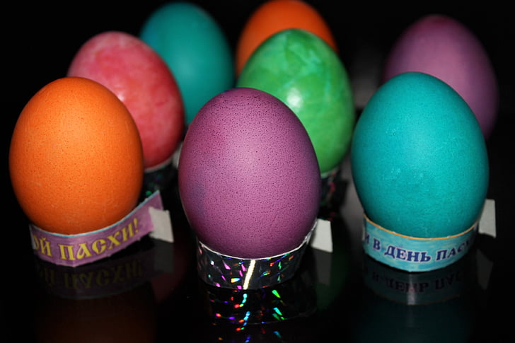 Пасха, Пасхальные яйца, яйца, Разноцветные, животных яйцо, украшения, питание
