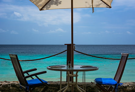 Beach, parasol, Beach resort, afslapning, slappe af, ferie, Resort