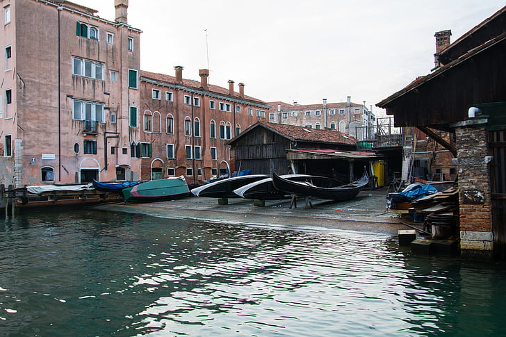 estaleiro naval, gôndolas, Veneza