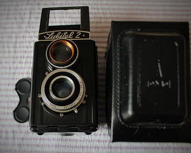kamera, régi kamera, régi, fényképezőgép, zár, nosztalgia, Vintage
