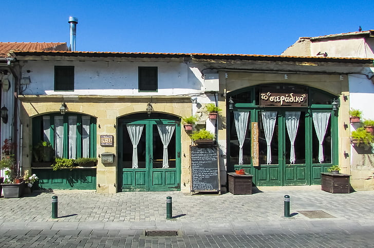 cyprus, larnaca, old town, restaurant, architecture, tourism, street