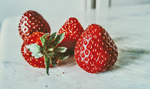 jordbær, kunst, velsmakende