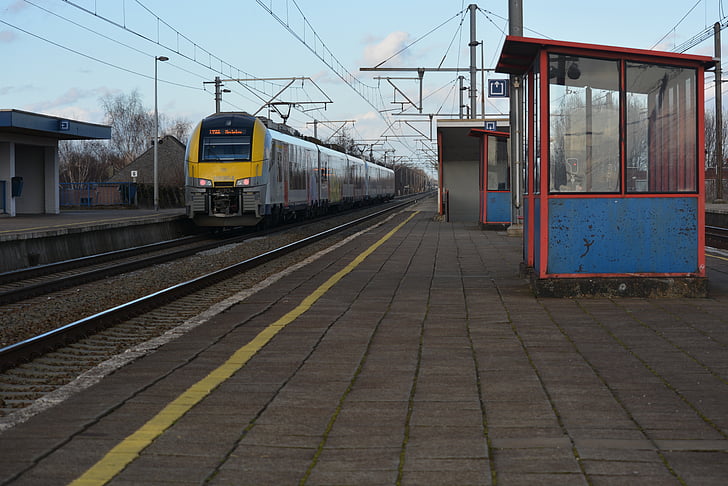 pályák, vasúti, a vonat, Station
