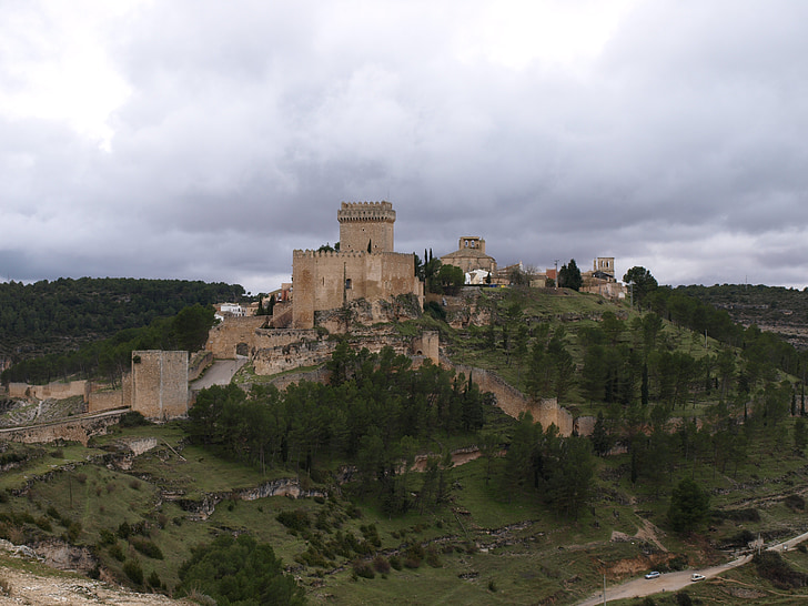 замък, средновековна, крепост, Аларкон, история, архитектура, Известният място