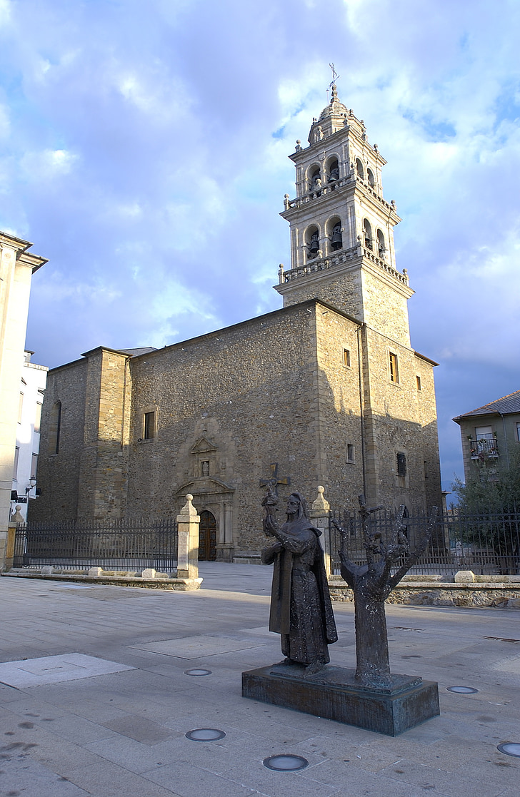 Spanien, arkitektur, Ponferrada, kyrkan, Europa, religion, berömda place