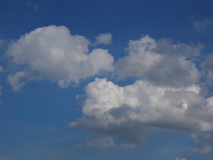 cer, nori, albastru, formă de nori, alb, nori Cumulus, natura