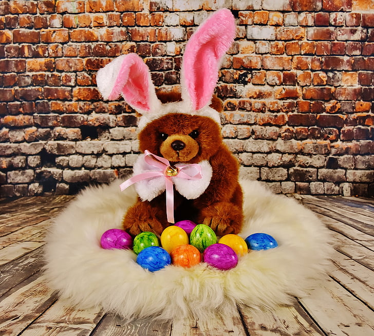 påskeæg, påske, æg, farverige, God påske, farverige æg, Hare