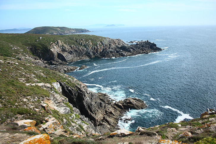 klipper, Galicia, stranden, sjøen, landskapet, Costa, hav