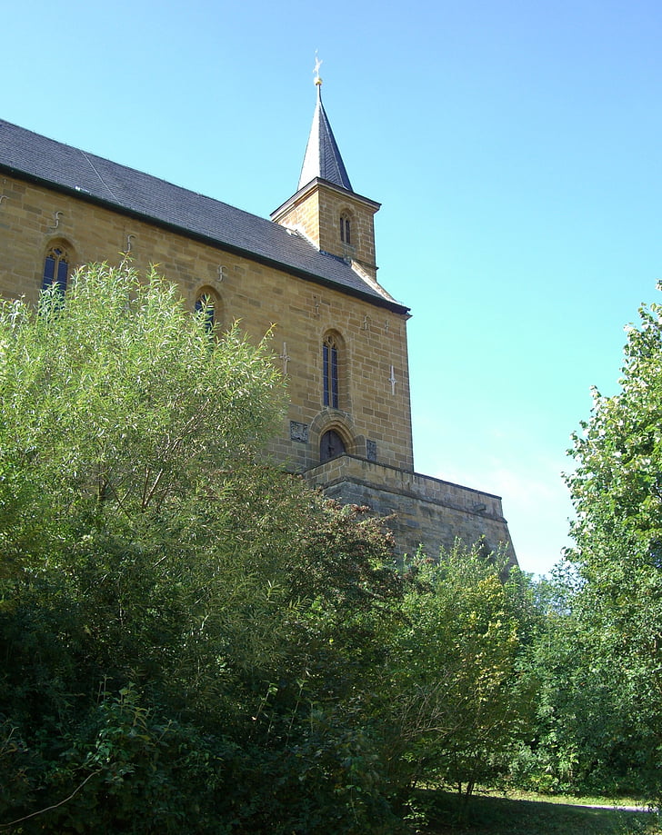 GAD, Kaplnka, Jurské horniny, Rock chapel, Scheßlitz, kostol, Architektúra