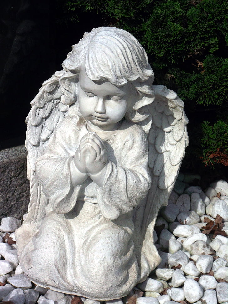 Angel, usko, hautausmaa, Toivottavasti, kuva, veistos