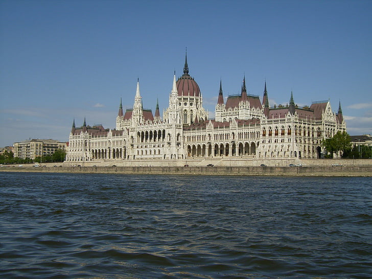 Parlemen, Hongaria, Budapest, Gedung Parlemen Hongaria, Danube, bangunan, Kota