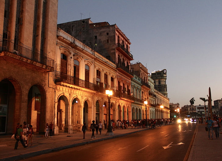 Kuba, Havana, Architektura, cestování, cestovní ruch, Habana, orientační bod
