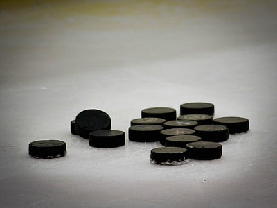 hockey puck, hockey, pucks, ice, sport, ice-hockey, skate