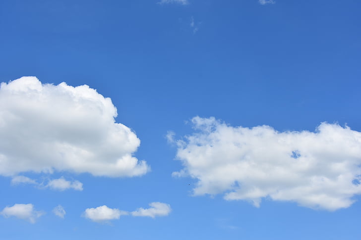 awan, langit, biru, bentuk awan, awan - langit, latar belakang, cloudscape