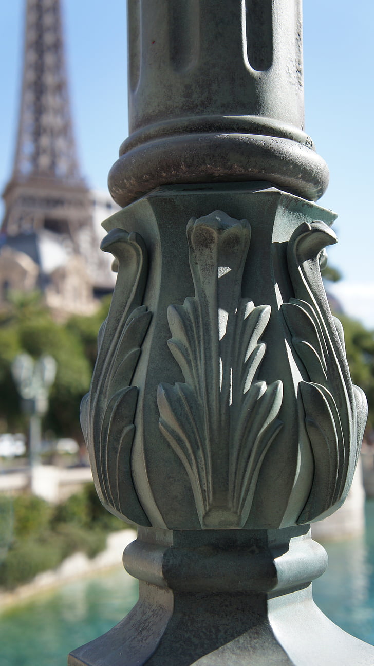 ljus post, lyktstolpe, Eiffeltornet, Paris, las vegas, paradis, dekorativa