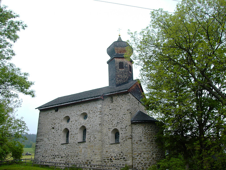 St nicholas, Emmer băng, kiến trúc Roman, Romanesque nhà thờ, rhaeto romanic, phong cách kiến trúc, Rettenberg