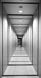 hallway, perspective, tunnel, architecture, corridor, interior, floor