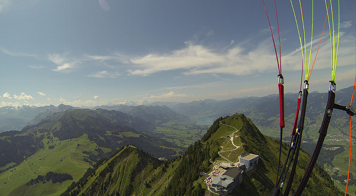 paragliding, Dom, toppmøtet, Stanserhorn